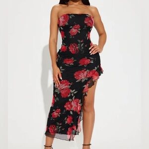 Camille Floral Mesh Maxi Dress NEW 🏷️